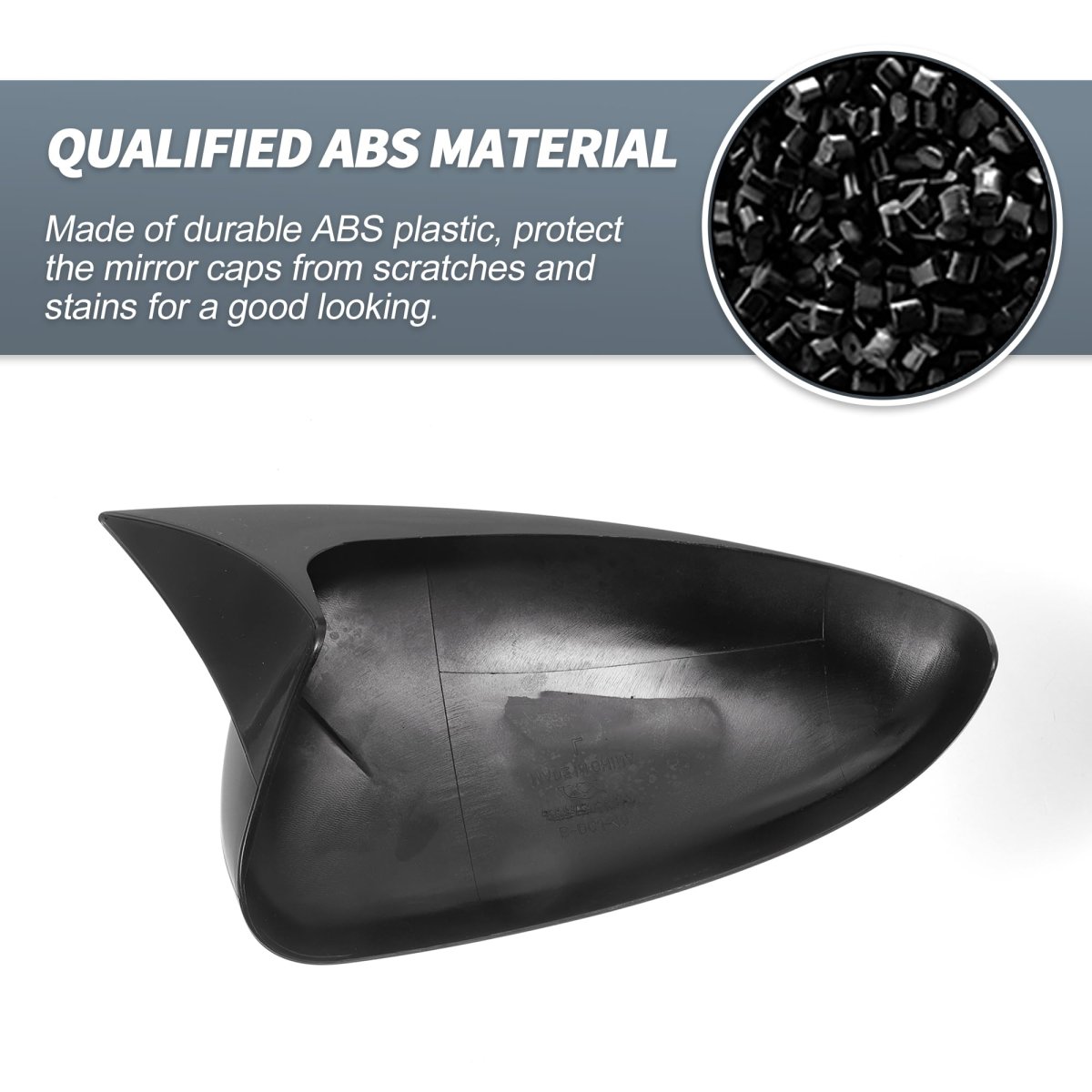 Pair Car Rear View Driver Passenger Side Mirror Cover Cap Overlay Gloss Black For Chevrolet Cruze J300 2009-2015 Guard Covers