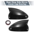 Pair Car Rear View Driver Passenger Side Mirror Cover Cap Overlay Gloss Black For Chevrolet Cruze J300 2009-2015 Guard Covers