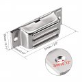 Uxcell 2pcs Door Cabinet Magnetic Catch Magnet Latch Closure Stainless Steel 51mm Length