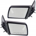 Door Mirror Pair For Chevy C1500 1988 To 1999 Driver And Passenger Side Manual Folding Glass Non Heated Paintable Sport Type 