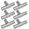 Aluminum Tee Coolant Heater Hose 5 8 In 16mm Fitting Water Pipe 3 Wayubing Connector Universal T Shaped Car Radiator T Fittings 