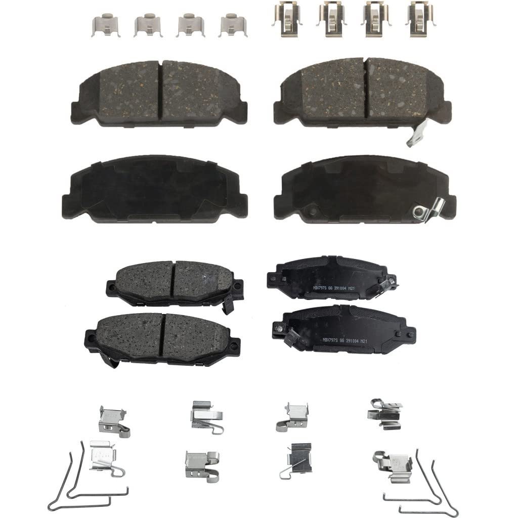 Brake Pads For Lexus Sc300 Sc400 1999 2000 Front And Rear 4 Wheel Set Rwd Surestop Pro Line Series Replacement 449124041
