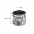Uxcell Flexible Pipe Coupling 43mm Connector With Stainless Steel Hose Clamps Repair Clamp For Plastic And Metal Pipes