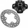 Caltric Front Left Rear Wheel Hub With Break Disc Compatible Honda Foreman Rubicon 500 Trx520fa 2020-2022