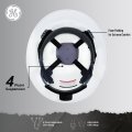 Ge Hard Hat Class E Non-vented Full Brim Red Padded Sweat-wicking Sweatband 4 Points Ratchet Suspension System High Impact