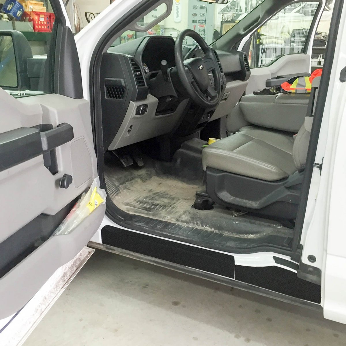 Red Hound Auto Custom Fit 2015-2019 For Ford F150 Super Cab 6pc Kit Door Sill Entry Guards Scratch Shield Protector Paint
