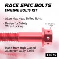 Autobahn88 Motorcycle Engine Bolt Dress-up Kit Compatible With Kawasaki Versys-x 300 Abs Kle300 2017-2022 Red Set Of 26