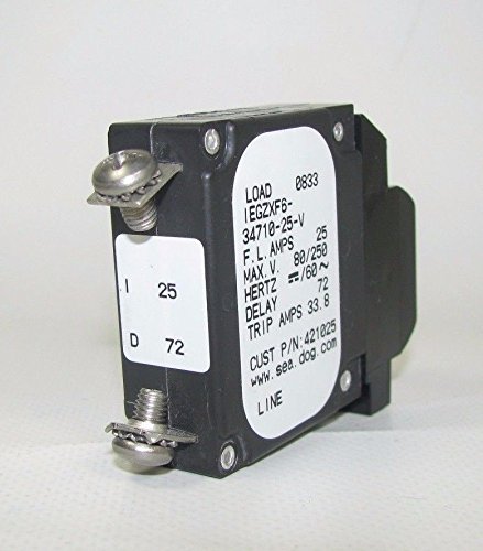 421025 Sea-dog Line 25 Amp Magnetic Ac Dc Rocker Circuit Breaker Single Pole