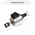 Motoforti Transmission Step Stepper Motor For Nissan Altima 2009-2012 Plastic Metal Jf011e Black Silver Tone