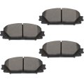 Front D1184 Ceramic Disc Brake Pad Set For Toyota Prius C 2012 2019 Yaris 2007 2018 And Scion Iq 2013 4 Piece Kit With Hardware 