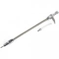 Jegs Flexible Braided Transmission Dipstick For Th350 Th400 Transmissions Bellhousing Mount Stainless Steel Hose Polished 