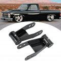Black 2 Drop Rear Lowering Shackles Kit Adjustable Shackle Parts Iron Compatible With C10 1973-1987 2pcs