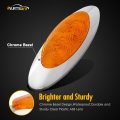 Partsam 10pcs 6-5 8 Amber 4led Side Marker Clearance Lights With Bullet Plug Truck Panelite Turn Signal Compatible Peterbilt