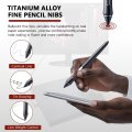 2pcs Titanium Alloy Fine Pencil Nibs For Wacom Cintiq 16 Dtk-1660 Dtk-1661