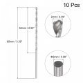Uxcell 10 Pcs 2mm Mini Micro Twist Drill Bits High-speed Steel Straight Shank Extra Long Bit 85mm For Aluminum Alloy