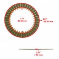 Caltric 3x Clutch Friction Plates Kit Compatible With Honda Pioneer 700 700-4 Sxs700m2 Sxs700m4 2014-2023