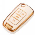 4 Buttons Tpu Smart Keyless Entry Remote Control Key Fob Case Cover For Buick Encore Chevy Chevrolet Gmc Terrain Without Chain 