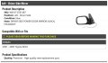 Left Driver Side Power Mirror Black Foldaway Compatible With 2001-2005 Toyota Rav4