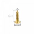 Uxcell Wood Screws M5 X 20mm Slotted Round Head Brass Self-tapping Screw 100 Pcs