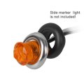 Partsam 3 4 Round Stainless Steel Trim Ring Bezel For Accent Marker Lights And All Clearance Pack Of 100