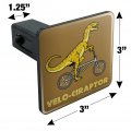 Velo-ciraptor Velociraptor Biking Funny Humor Tow Trailer Hitch Cover Plug Insert