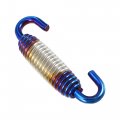 X Autohaux 2 Pcs Universal Motorcycles Exhaust Pipe Spring 58mm 28 Stainless Steel Hook Modified Accessory Silver Tone