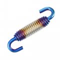 X Autohaux 2 Pcs Universal Motorcycles Exhaust Pipe Spring 58mm 28 Stainless Steel Hook Modified Accessory Silver Tone