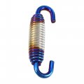 X Autohaux 2 Pcs Universal Motorcycles Exhaust Pipe Spring 58mm 28 Stainless Steel Hook Modified Accessory Silver Tone