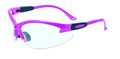 Global Vision Eyewear Cougar Bifocal Series Sunglasses With Dark Pink Nylon Frame And 1 5 Clear Safety Lenses 