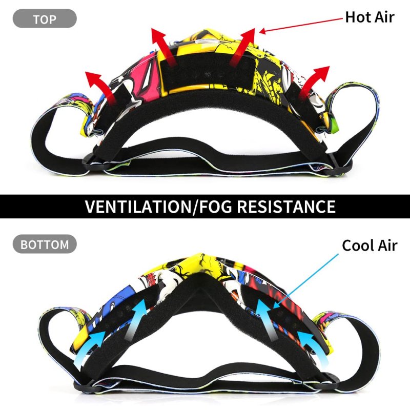 Dirt Bike Goggles For Atv Motorcycle Motocross Utv Mx Mtb Riding Anti Fog Uv Protection Scratch Resistant Windproof Dustproof