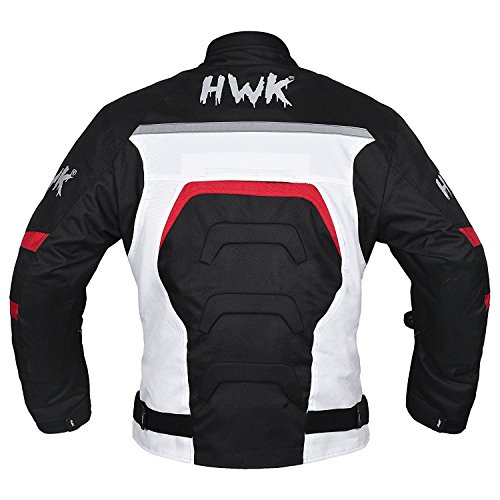 Hwk Textile Motorcycle Jacket Motorbike Biker Riding Cordura Waterproof