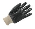 Radnor Large Black Economy Pvc Glove Fully Coated With Rough Finish Palm And Knitwrist 