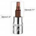 Uxcell 2pcs 1 4 Drive X H4 4mm Hex Bit Socket S2 Steel Bits Cr-v Sockets 5 Length Use With Ratchet Wrench Slide Bar Extension