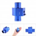 Water Temp Car Joint Pipe Universal Blue Aluminum Alloy Anodizing Treatment Temperature