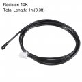 Uxcell 5pcs 10k Ntc Temperature Sensor Probe 3 3ft Digital Thermometer Extension Cable