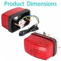 Labwork Tail Light Assembly With Bulb Replacement For Yamaha Bruin 350 Yfm350 Kodiak 450 Yfm450 Rhino 660 5km-84710-01-00