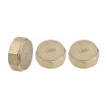Uxcell 3 4-inch Brass Cap 3pcs G3 4 Female Pipe Fitting Hex Compression Stop Valve Connector