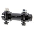 Tie Rod End Adjusting Sleeve For 1990 1991 Gmc V1500 Suburban Steel Black Medium Thread Female Ends Clockwise Direction 