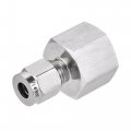 Uxcell Compression Tube Fitting G1 2 Female Thread X 1 4 Od Straight Coupling Adapter 304 Stainless Steel