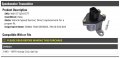 Vehicle Speed Sensor Speedometer Transmitter Compatible With 1993-1997 Honda Civic Del Sol