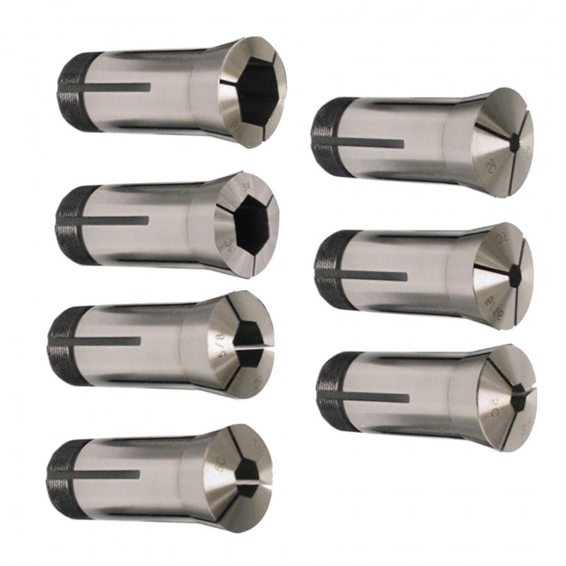 1 4-7 8 Inch 5c Hexagonal Hole Spring Collet For Cnc Engraving Machine And Milling Lathe Tool 7 Pcs