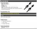 Front Axle Shaft Set Of 2 For 2000-2005 Cadillac Deville Without Rpo Code Fe7