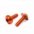 Uxcell 20pcs M6 X 20mm Orange Hexagon License Plates Fairing Bolts Screw For Motorcycle