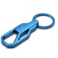 Ford F-350 Laser-etched Topographic Blue Carabiner Style Snap Hook Metal Key Chain Official Licensed