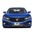 Honda Civic Si 3d Dual Logo On Pattern Brushed Aluminum License Plate For Decorative