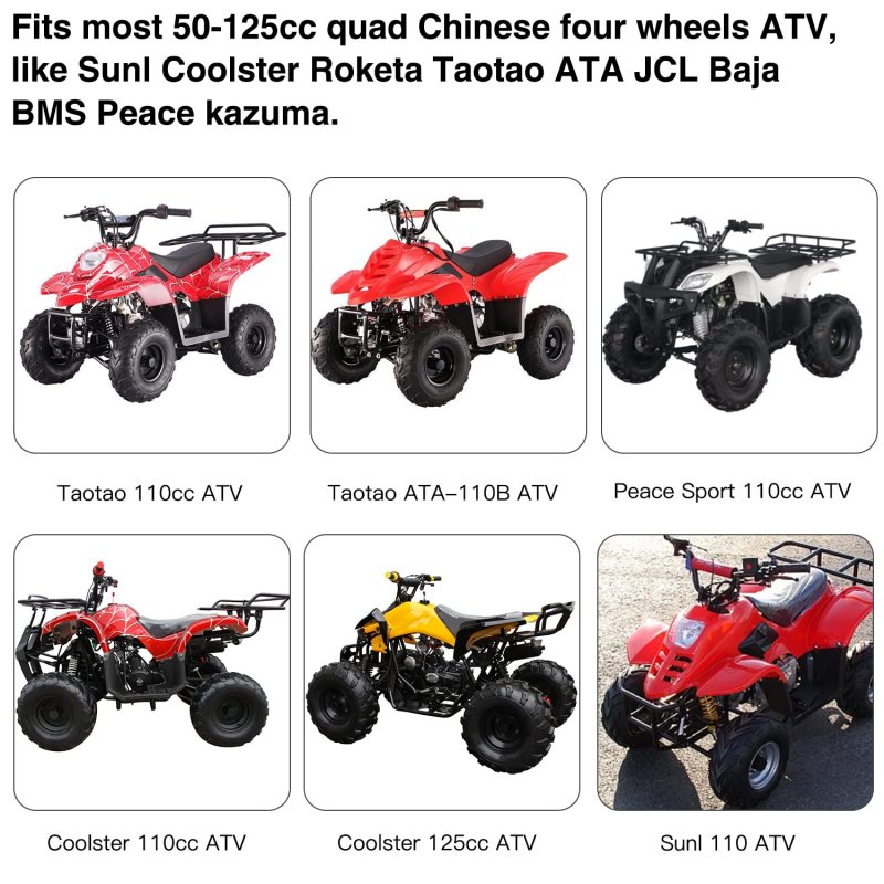Plastic Gas Fuel Tank Cap Petcock For 50cc 70cc 90cc 110cc 125cc Atv Taotao Lincon Buyang Roketa Kazuma Baja Sunl Quad Riding