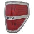 Tail Light Passenger Side For Ford F150 2009 2010 2011 2012 2013 2014 Capa Certified Red And Clear Lens Chrome Accent Styleside 