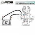 G-plus Silicone Radiator Hose Piping Kit Clamps Compatible With 1986-1993 Mustang Gt Lx Cobra 5 0 U Black