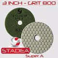 Stadea Ppd159k Diamond Polishing Pad Dry 3 Concrete Granite Stone Glass Grit 1500 
