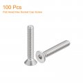 Uxcell 8-32x1 Flat Countersunk Head Socket Cap Screws 100pcs 304 Stainless Steel Hex Full Thread Bolts